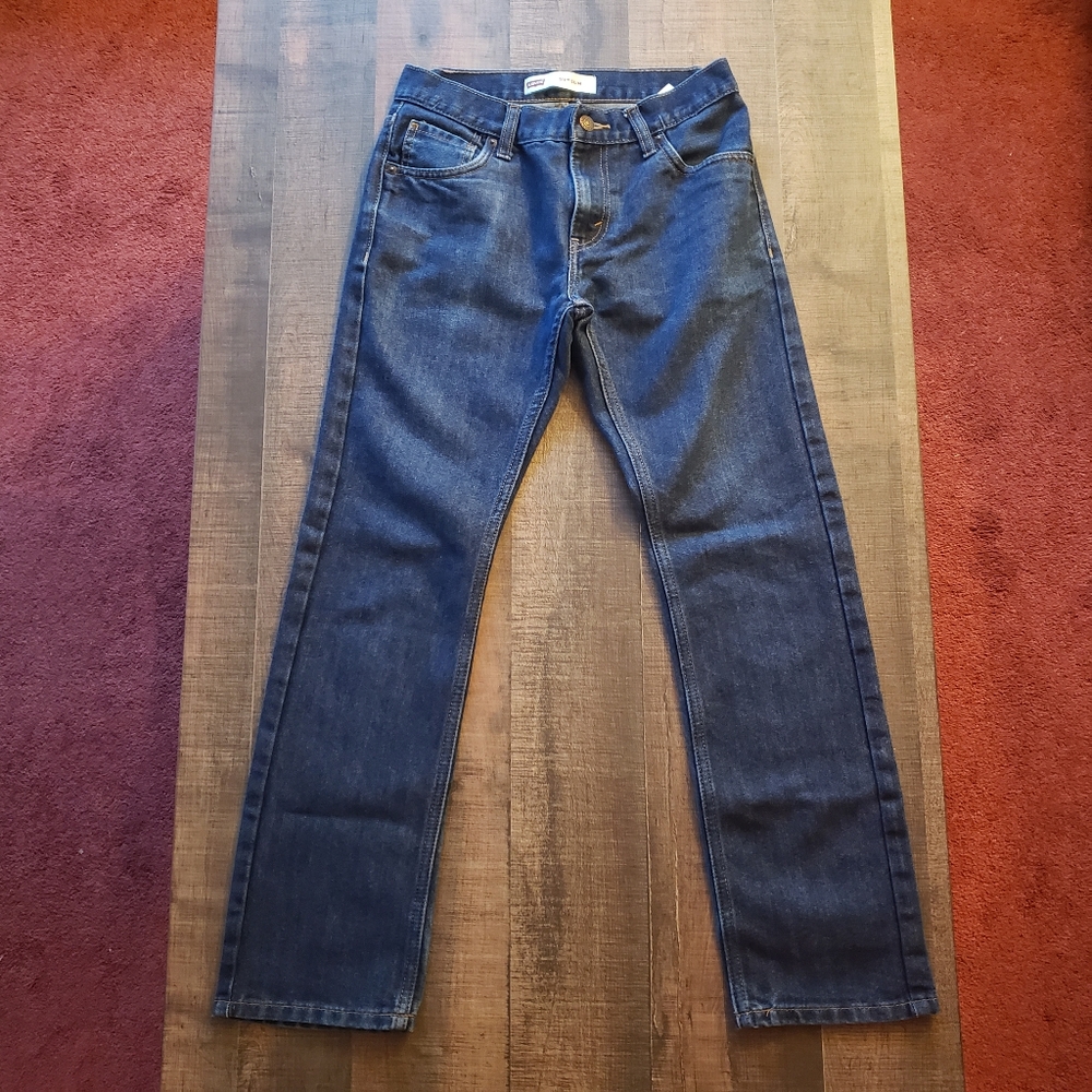Big Boys Levi Strauss 511 Slim Dark Wash Levi's Jeans 16 Reg W28" x L28" EUC
